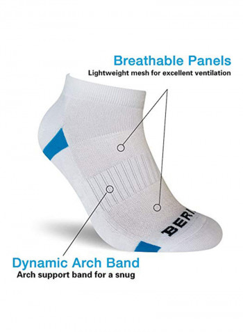 Pack Of 6 Athletic Low Ankle Running Socks