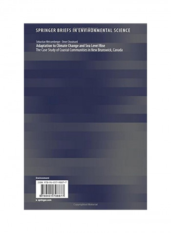 Adaptation To Climate Change And Sea Level Rise Paperback