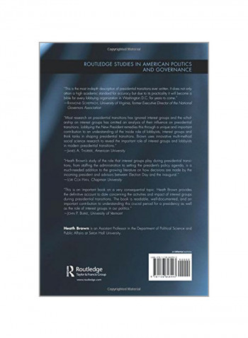 Lobbying The New President: Interests In Transition Paperback