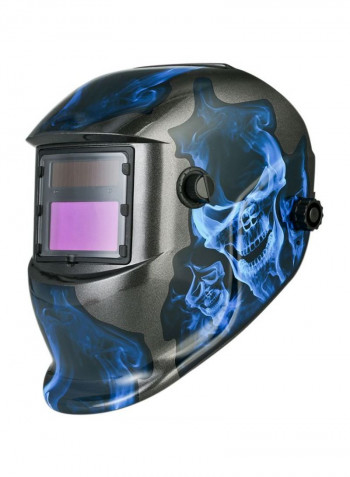 Solar Power Auto Darkening Welding Helmet Black/Blue 33.5x23.9x24.6centimeter