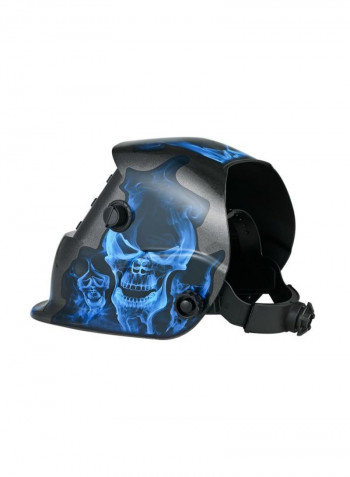 Solar Power Auto Darkening Welding Helmet Black/Blue 33.5x23.9x24.6centimeter