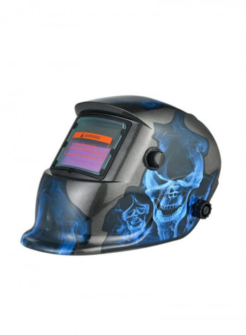 Solar Power Auto Darkening Welding Helmet Black/Blue 33.5x23.9x24.6centimeter