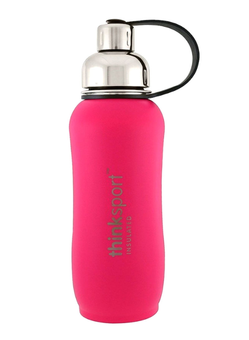 Insulated Sports Water Bottle Pink/Silver 750millimeter