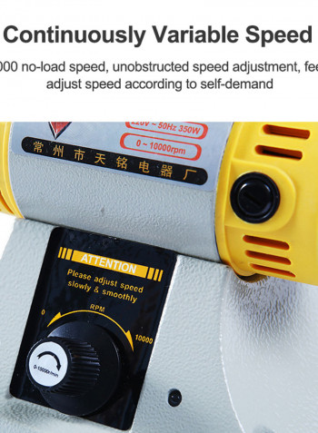 Multifunctional Mini Desktop Polisher Machine Tool Multicolour 27 x 14.50 x 15.80cm