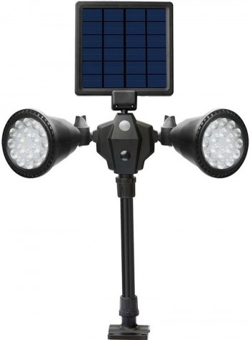 Solar Double Head Spot Lights Warm White