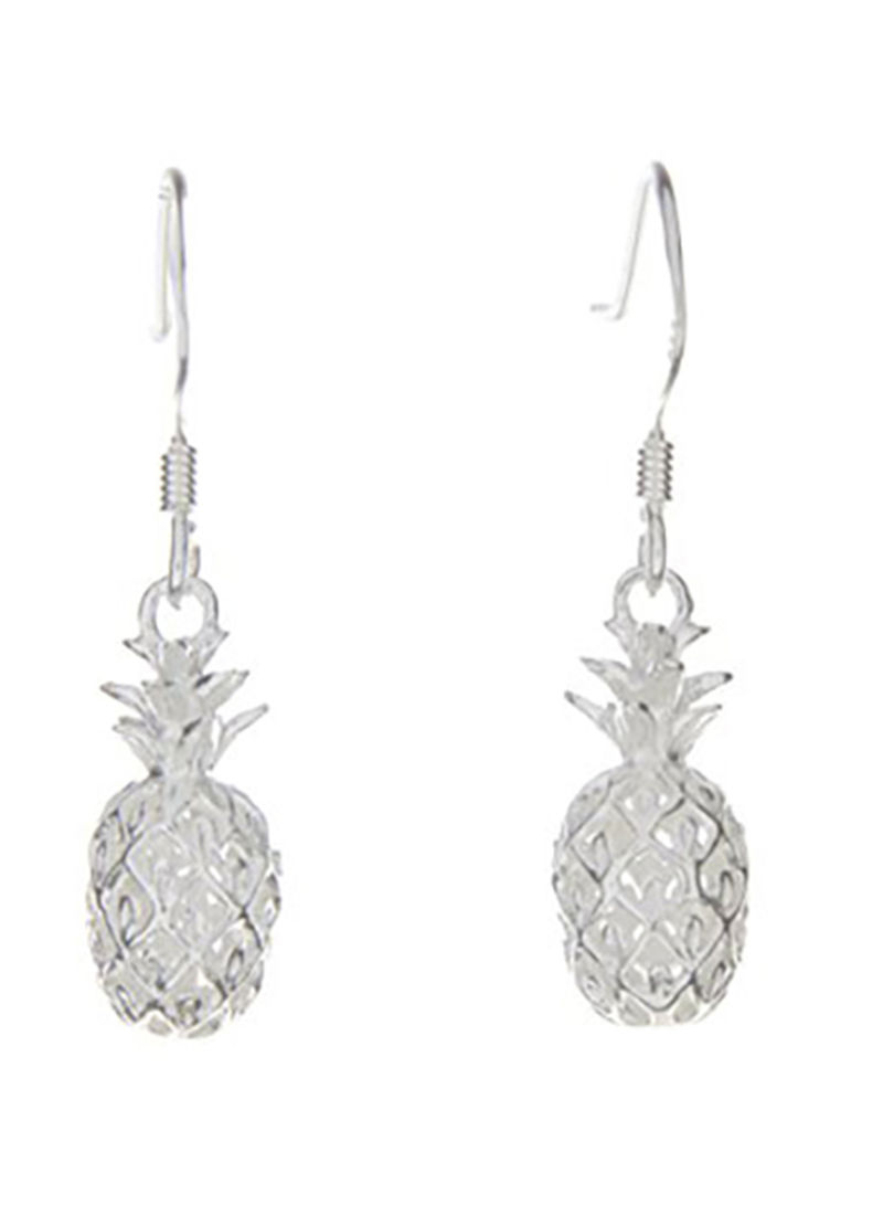 925 Sterling Silver Pineapple Dangle Earrings