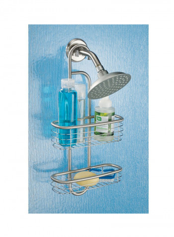 Forma Ultra Shower Caddy Silver 9.75x20.5x4.25inch