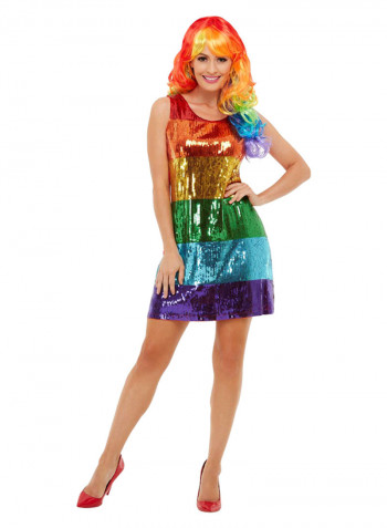All That Glitters Rainbow Costume M