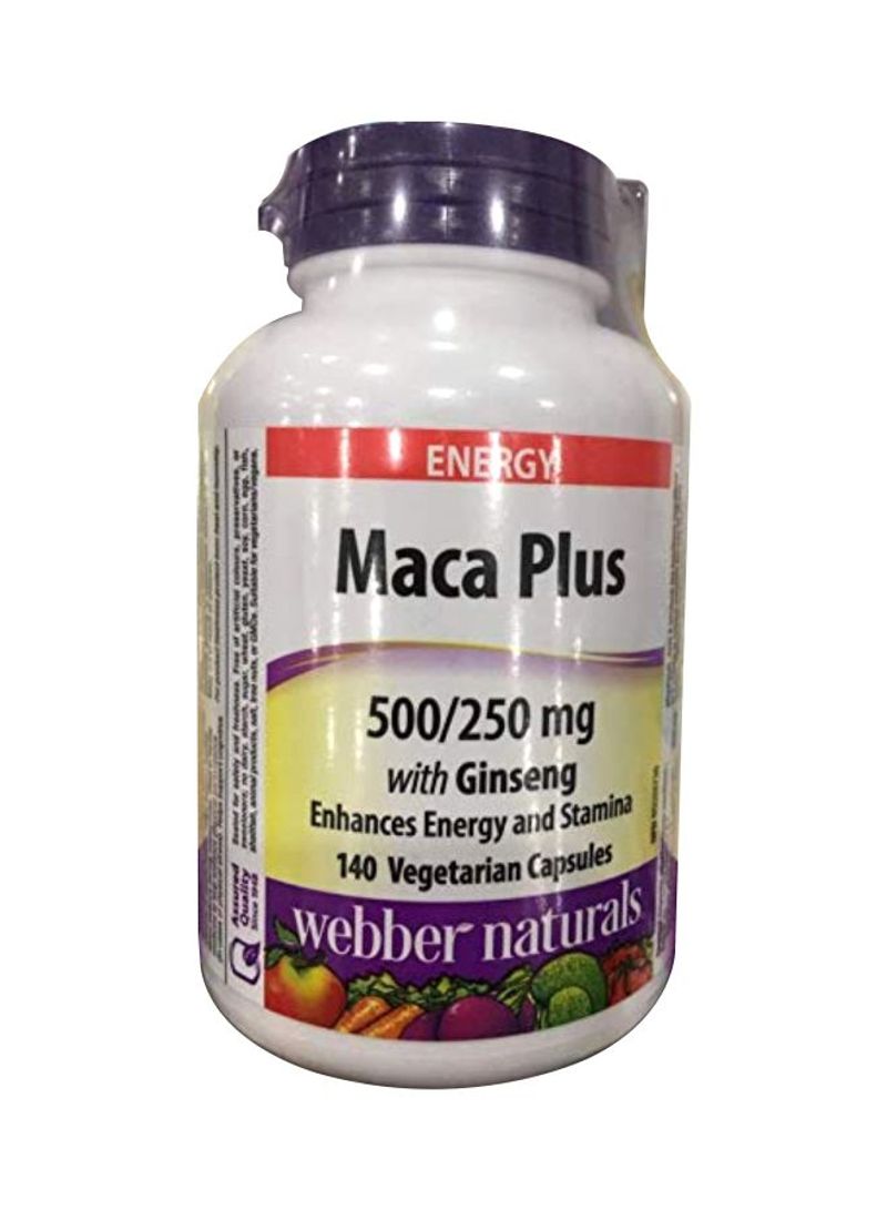Maca Plus 500/250 mg With Ginseng - 140 Capsules