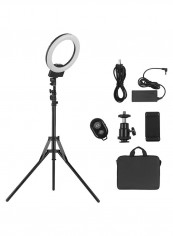 Portable LED Video Ring Studio Light 12inch Black/White