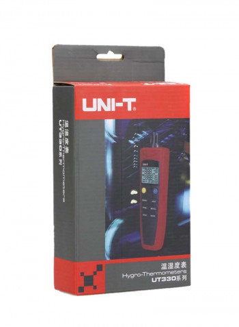 Digital Thermo Hygrometer Red/Black 185X54.8X33.8millimeter