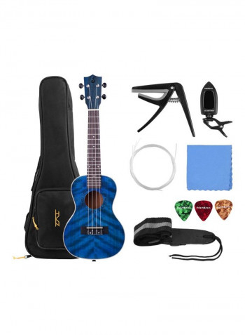 Acoustic Concert Ukulele With Accessories Set