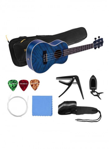 Acoustic Concert Ukulele With Accessories Set