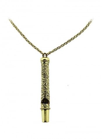 Whistle Shaped Pendant Necklace