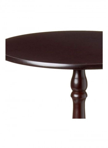 Wooden End Table Dark Cherry