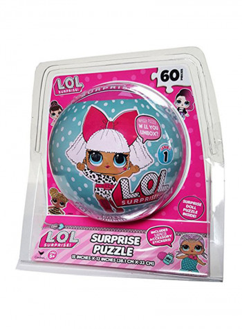 60-Piece Surprise Doll Puzzle 15x13inch