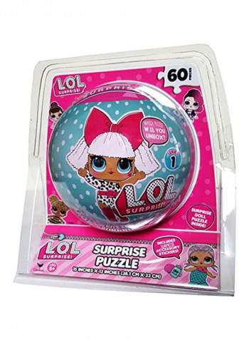 60-Piece Surprise Doll Puzzle 15x13inch