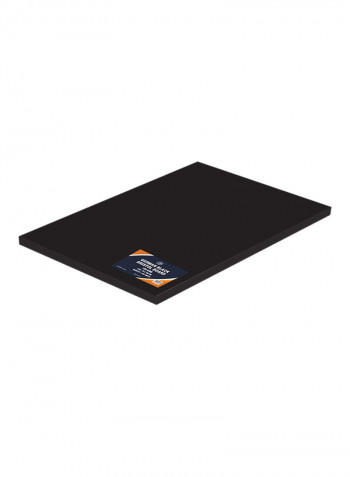 100-Piece German Bristol Board Brilliant Black