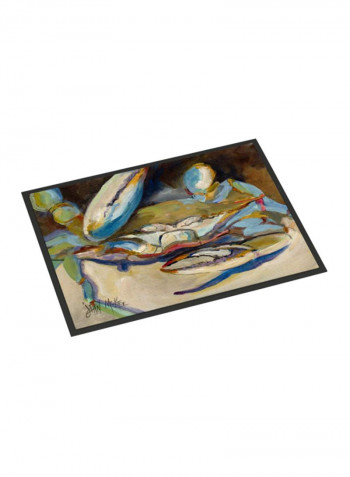 Big Crab Claw Indoor/Outdoor Mat Multicolour 11 x 14inch