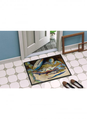 Big Crab Claw Indoor/Outdoor Mat Multicolour 11 x 14inch