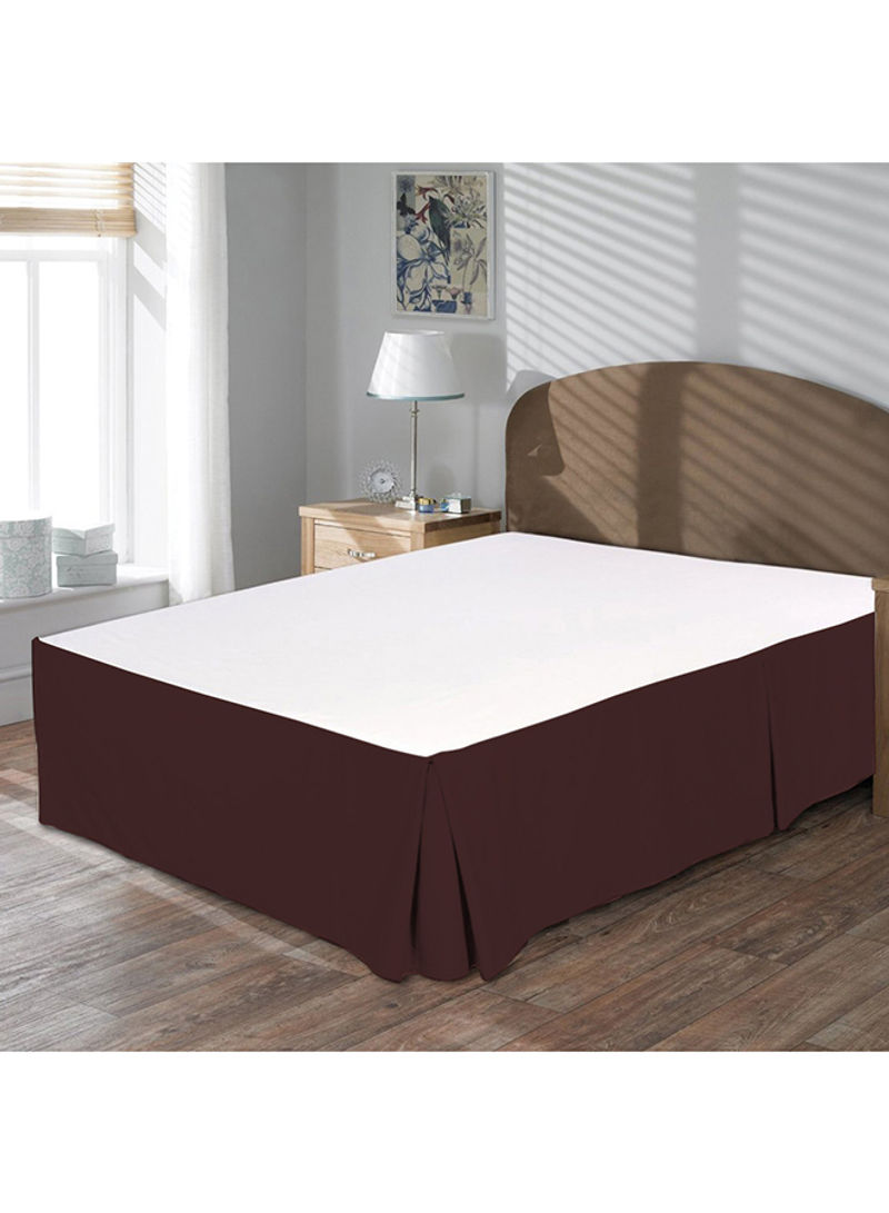 Egyptian Cotton Pleated Bed Skirt Cotton Red King