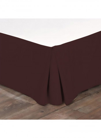 Egyptian Cotton Pleated Bed Skirt Cotton Red King