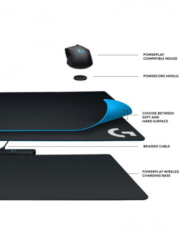 G Powerplay Wireless Charging System 28 x 34cm Black