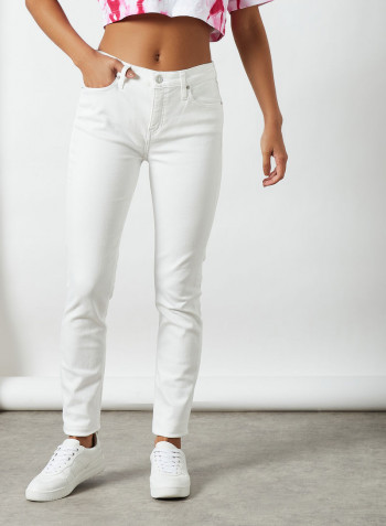 Mid Rise Skinny Jeans Denim Light