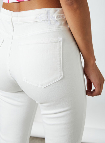 Mid Rise Skinny Jeans Denim Light