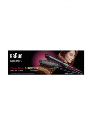 Satin Hair 7 Colour Straighteners Black