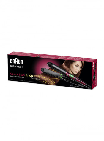 Satin Hair 7 Colour Straighteners Black