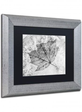 Encased In Ice Silver Framed Wall Art Multicolour 11 x 14inch