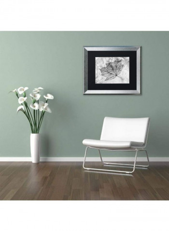 Encased In Ice Silver Framed Wall Art Multicolour 11 x 14inch