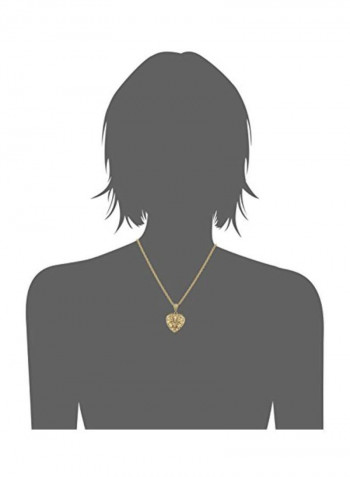 Alloy Crystal Studded Pendant Necklace