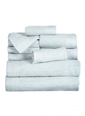 Pack Of 10 Cotton Towel Set Black