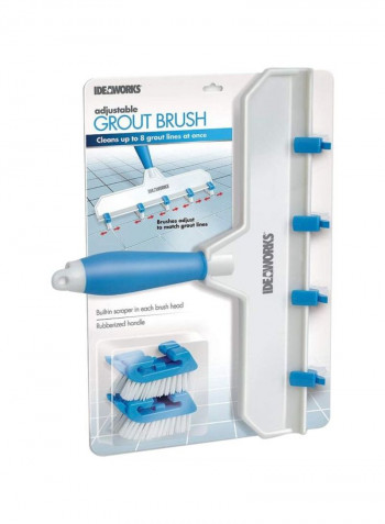 Adjustable Grout Brush White/Blue