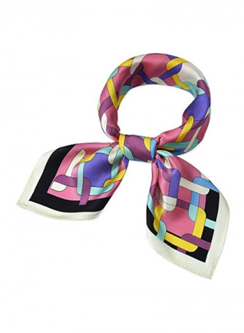 Silk Printed Scarf Multicolour