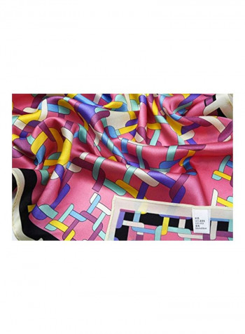 Silk Printed Scarf Multicolour