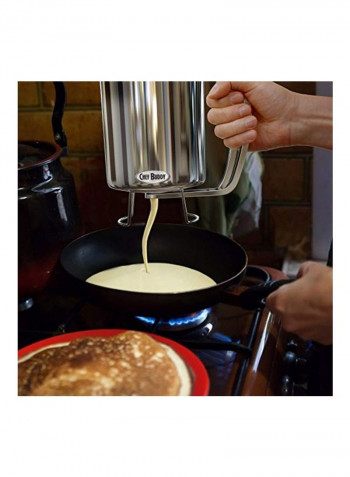 Pancake Batter Dispenser White/Black 5.8x6.2x4.2inch