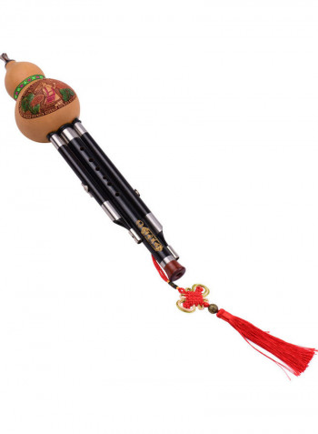 3 Tone C-Key Hulusi Gourd Cucurbit Flute With Chinese Knot And Carry Case