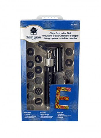 Clay Extruder With Easy Crank Handle Silver/Black