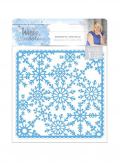 Winter Wonderland Dendritic Crystals Thin Die White/Blue