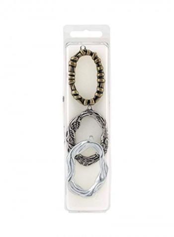 3-Piece Art Form Collection Silver/Gold/Black
