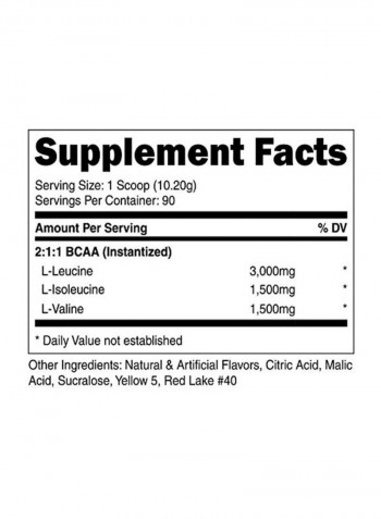BCAA Dietary Supplement - Raspberry Lemonade