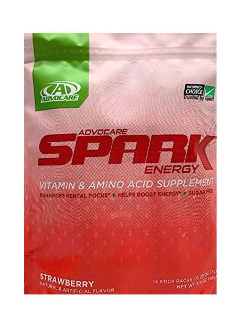 Spark Energy Vitamin And Amino Acid Supplement - Strawberry - 14 Packets