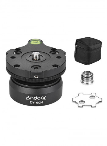 Dy-60N Tripod Adjusting Plate Level Base With Bubble Level  Bag Black