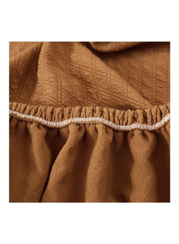 2-Seater Washable Sofa Protector Camel 1.85meter