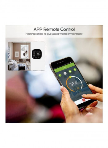 LCD Display Touch Screen Temperature Controller Black/White 86x86x13.3millimeter