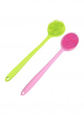 2-Piece Body Brush Green 0.8x13.8x5.5inch
