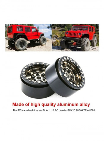 Aluminum Alloy Wheels Rims For RC Crawler Car Axial 17.5 x 9 x 3.2cm